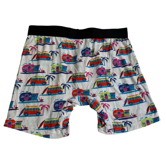 MeUndies mens boxer brief size medium multicolor campers beach summer for three - Picture 2 of 7